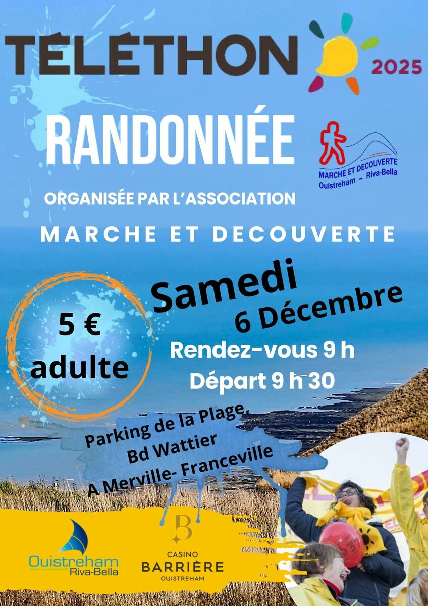 Marche du Téléthon le 6 décembre 2026