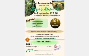 Repas de l'Association : initiation et sortie marche nordique Pointe du Siège