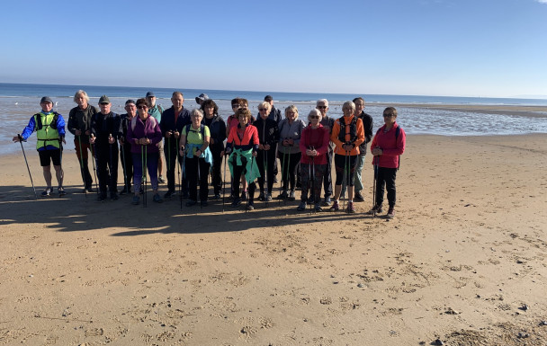Groupe du marche nordique mardi 30 septembre à Hermanville sur mer