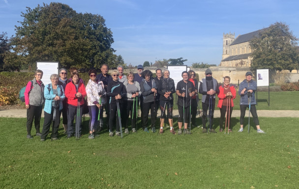 Sortie marche nordique à Ranville du 7:10:2025