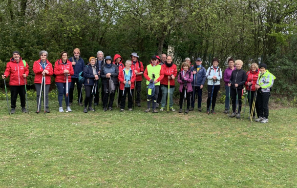 Marche nordique du 31 mars à la Colline aux oiseaux